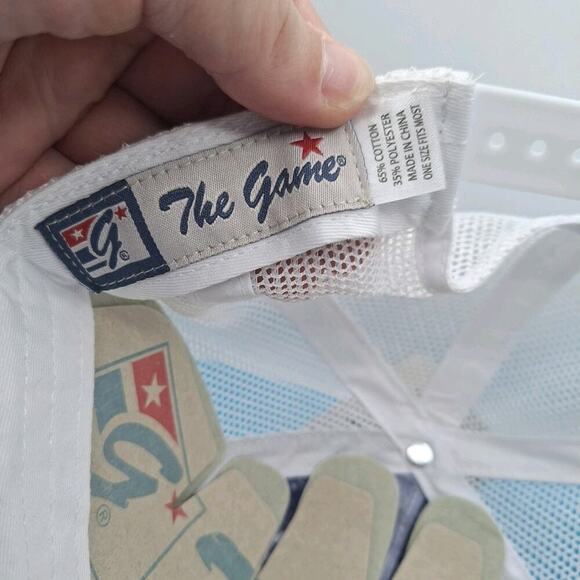 New York Yankees Tie Dye Trucker Snapback Leather Patch Hat MLB The Game Cotton - Picture 7 of 7